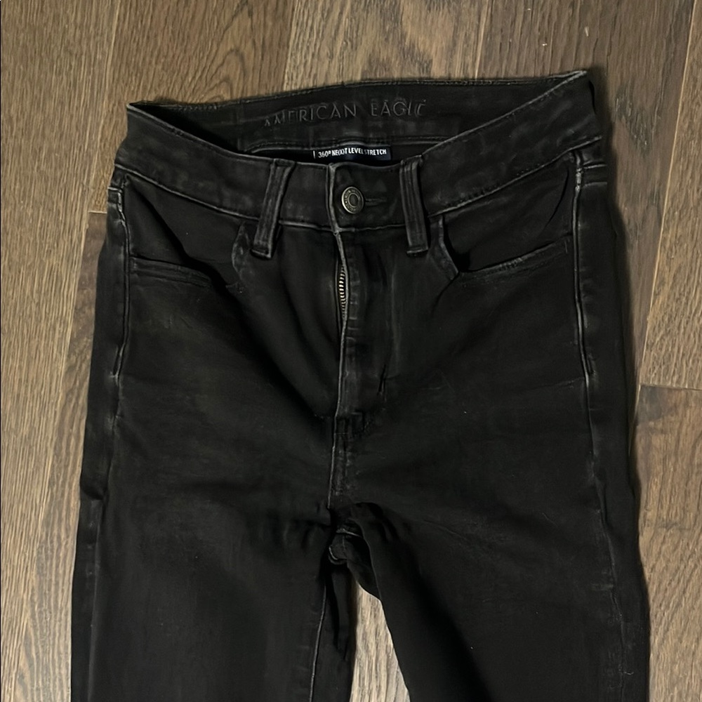 American Eagle Outfitters Black High Rise Jeans